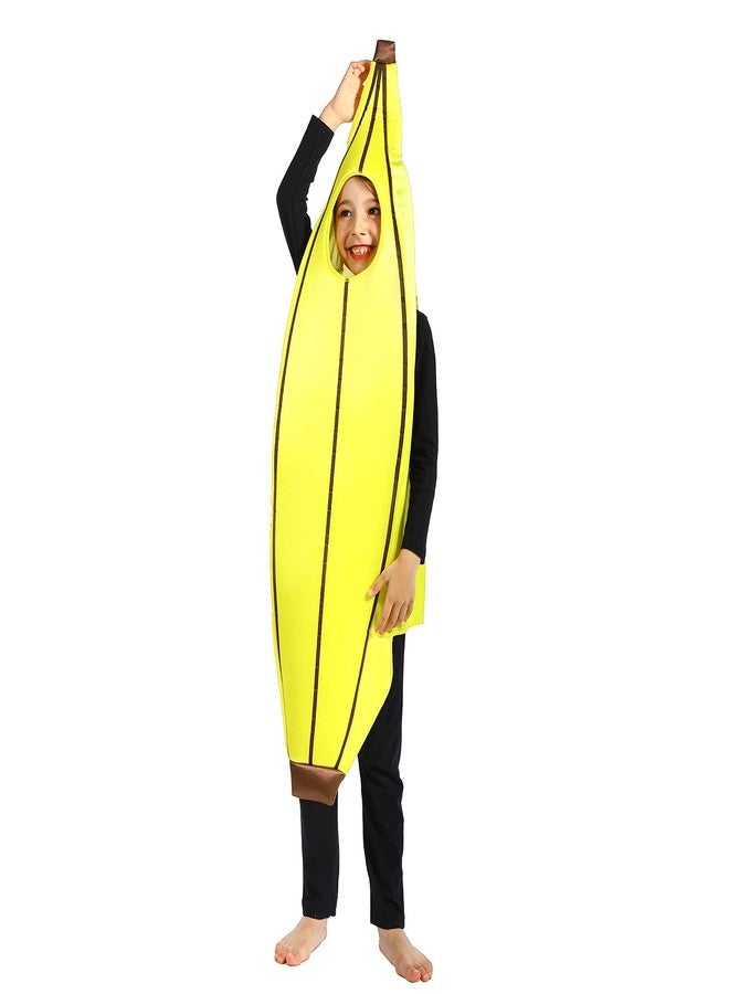 Wizland Child Banana Role Play Costume, Fancy Dress Kid Banana Costume for Halloween and Dress Up Party - Image 4